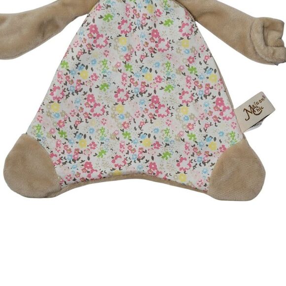 Maison Chic Farrah the Fawn Deer Lovey Paci Holder Blankie Pink Tan Floral NEW - Picture 5 of 15